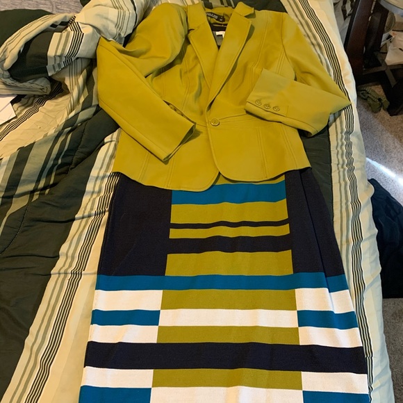 New York & Company Dresses & Skirts - NY & Co Sweater Dress (XL) w/Matching Blazer (14)